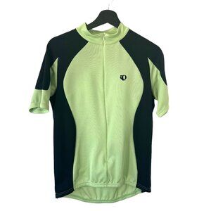 Pearl Izumi Green Black Zip Up Cycling Jersey Large